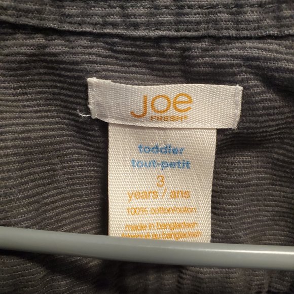 corduroy grey jacket, toddler size 3 - Picture 2 of 2